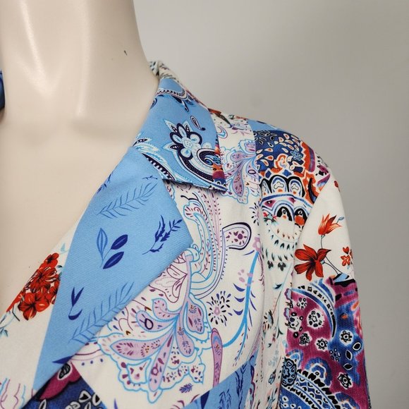 SHEIN Vibrant Patchwork Blazer - Picture 2 of 10